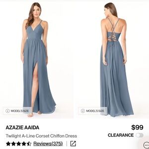 Azazie Aaida dress in color Twilight